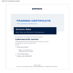 Certificates in Cybersecurity