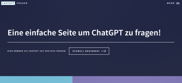[Translate to English:] ChatGPT auf Deutsch fragen