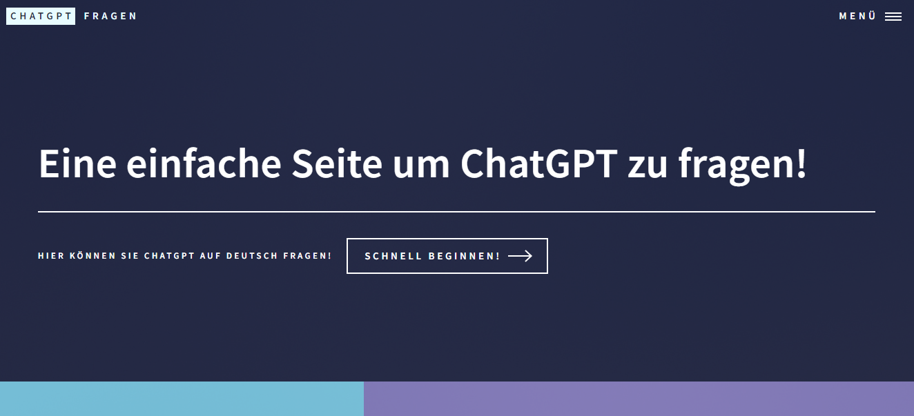 ChatGPT Deutsch website
