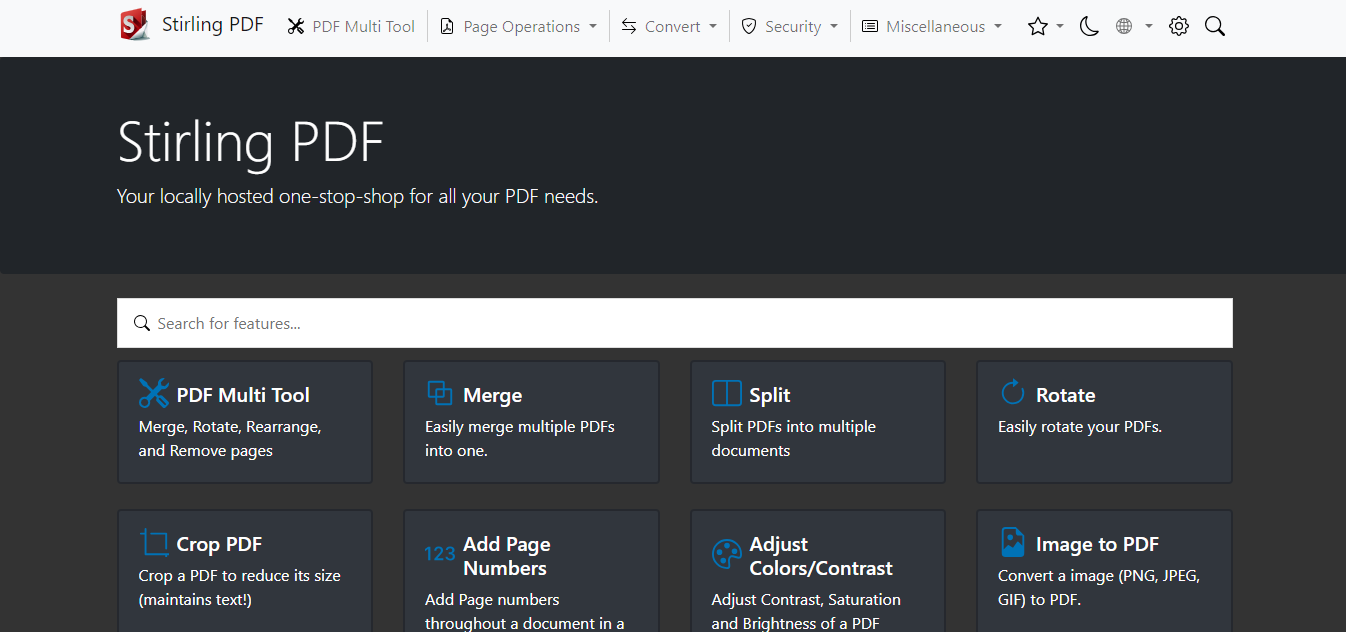 PDF Multitool website
